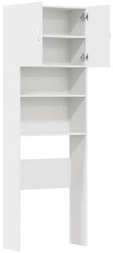 Armário sanita/máquina de lavar derivados madeira branco