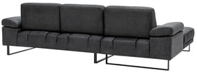 Sofá de Canto Mustang – Antracite – 174 x 314 cm