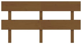 Cabeceira de cama 154 x 3 x 81 cm pinho maciço castanho mel