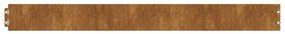Bordas de relvado 10 pcs 10x103 cm aço corten flexível