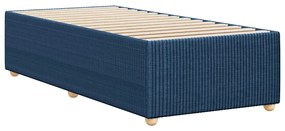 Estrutura de cama sem colchão 90x200 cm tecido azul