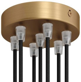 Florão em metal - 7 saídas - Conical / Bronze escovado