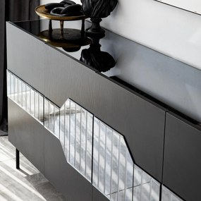 Console Milan – Preto – 180 cm x 80 cm x 40 cm