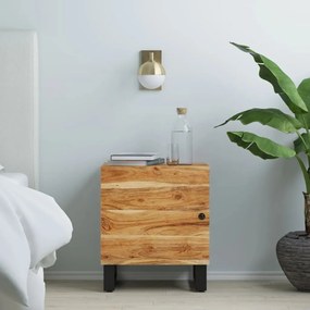 vidaXL Mesa de cabeceira 40x33x46 cm madeira de acácia maciça