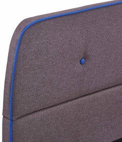 Estrutura para cama sem colchão Taupe Tecido 135x190 cm