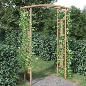 Arco para rosas em bambu 118x40x187 cm
