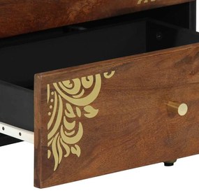 Criado-mudo 50x33x60 cm Madeira Sólida de Manga