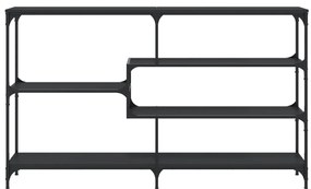 Mesa consola 160x32x95 cm derivados de madeira preto