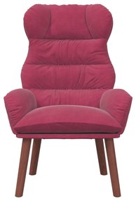 Poltrona Relaxante Vermelha de Veludo