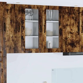 vidaXL Armário de Cozinha com porta Carvalho Defumado 40 x 31 x 80 cm