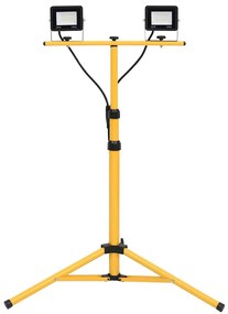 Projetor c/ iluminação LED e tripé 2x20 W branco frio