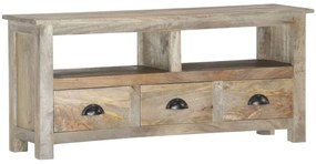Móvel de TV 110x30x50 cm madeira de mangueira maciça