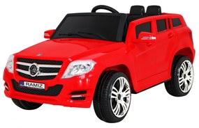 Carro elétrico para Crianças 12V City Rider Rodas de plástico Vermelho