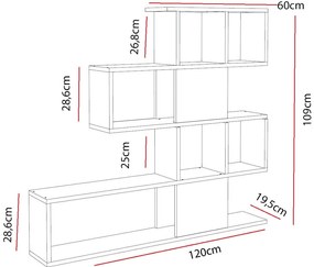 Estante Karlin – Branco – 120x109x19,5 cm