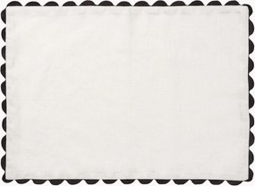 Individual de mesa em linho artesanal Willow