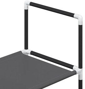 Sapateira 5 camadas 44x28x94 cm tecido não tecido preto