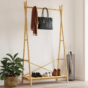 vidaXL Roupeiro com prateleiras 102x50x190 cm bambu