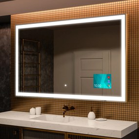 Espelho com iluminação LED L01 para casa de banho