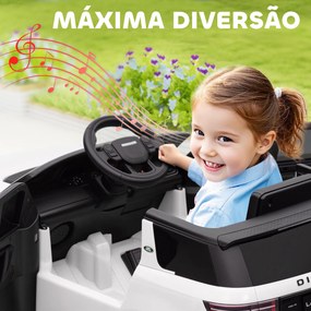 Carro Elétrico para Crianças acima de 3 Anos com Licença Land Rover Discovery Sport Carro Elétrico Infantil com Bateria 12V Controlo Remoto Faróis Buz