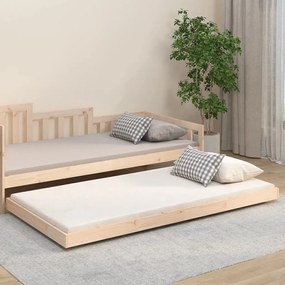 Estrutura de cama 80x200 cm madeira de pinho maciça