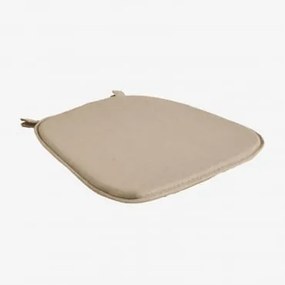 Almofada Para Cadeira De Jardim Zole Tecido Castanho Areia - Sklum