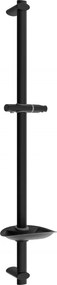 Mexen DB barra de chuveiro com saboneteira 75 cm, preto - 79384-70