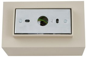 Candeeiro de Parede Moderno Bege GU10 50mm Quadrado 2 Luzes - Sandy