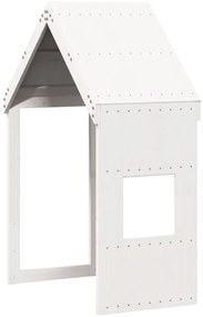 Beliche com telhado 75x190 cm madeira de pinho maciça branco