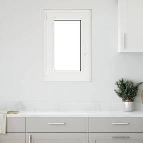 vidaXL Janela de porão "RISOR" 50x75 cm oscilobatente DIN esquerda branca