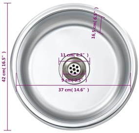 Lava-louças de cozinha com ralo e sifão aço inoxidável