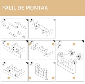 Estante de Parede Messias - Design Moderno