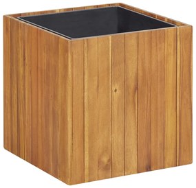 vidaXL Vaso/floreira de jardim 43,5x43,5x44 cm acácia maciça