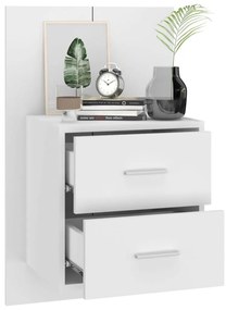 Mesa de cabeceira montagem na parede branco