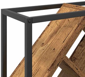 Rack de Vinho Madeira Velha 51x18x52,5 cm Madeira Engenharia