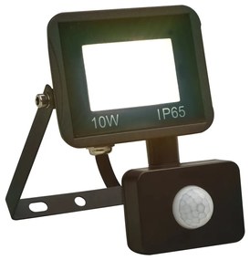 vidaXL Projetor c/ iluminação LED e sensor 10 W branco frio