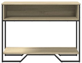 Mesa consola 100x35x74,5cm derivados de madeira carvalho sonoma
