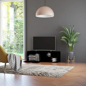 Móvel de TV 120x34x37 cm derivados de madeira preto