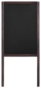 Quadro negro vertical de dupla face em madeira de cedro 40x60cm