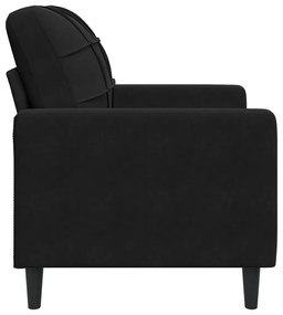 Poltrona 60 cm veludo preto