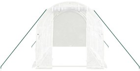 Estufa com estrutura de aço 8 m² 4x2x2 m branco