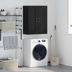 vidaXL Armário de parede Carvalho Preto 69,5 x 34 x 90 cm