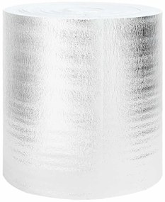 vidaXL Refletor de calor para radiador Prateado 25 x 0,5 m Polietileno