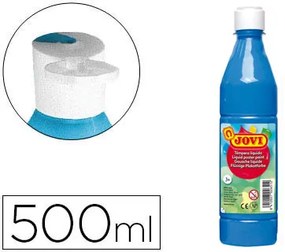 Guache Liquido Jovi 500 Ml Azul Cyan