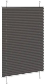 Preto Plissada Cega 85x150 cm Largura Tecido 84,4 cm Poliéster