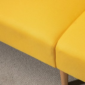 Sofá Cama Mark de 2 Lugares com Encosto Ajustável - Amarelo - Design E