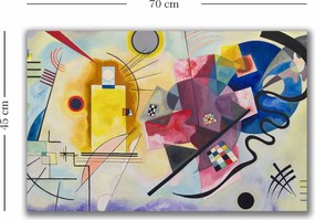 Pintura Decorativa em Tela 4570KANDINSKY028 – Multicolor – 45 x 70 cm