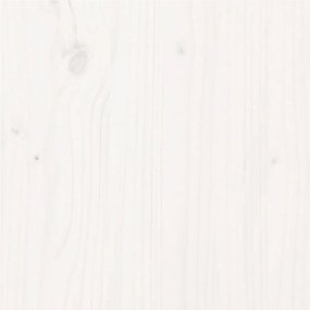 Estrutura de cama 160x200 cm pinho maciço branco