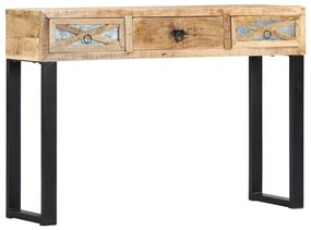 Mesa consola 110x30x76 cm madeira de mangueira maciça