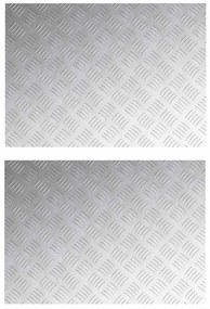 Conjunta de 2 Placas de Alumínio Checker Antiderrapante 70x50 cm