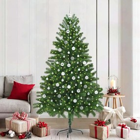 vidaXL Árvore de Natal com 300 LEDs com suporte Verde 210 cm PE